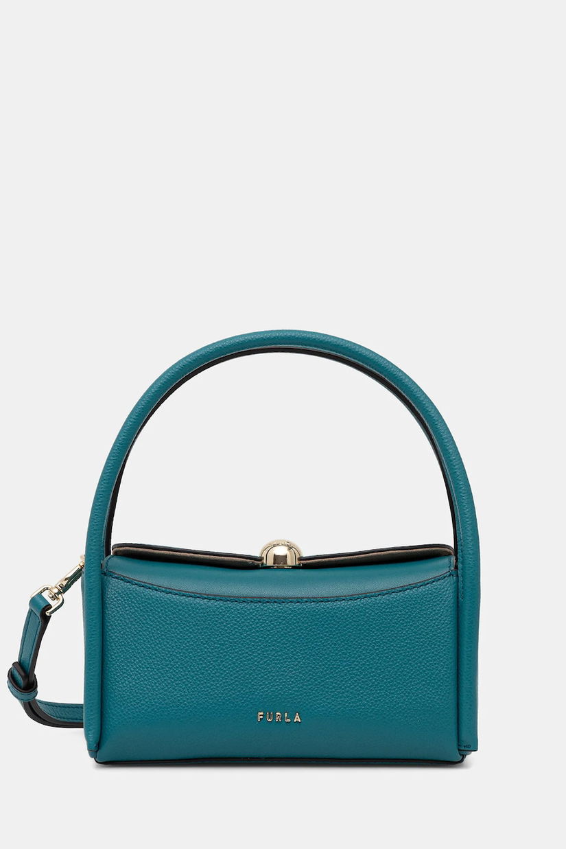 Furla poșetă de piele Nicole Mini Boston Bag