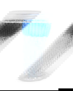 Set de 100 periuțe pentru extensii de gene, albastre