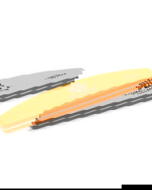 Pila buffer pentru unghii Global Fashion 100/240, culoare portocalie