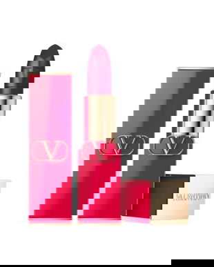 Ruj cremos Valentino, Rosso, Finisaj satinat, 505R, Reincărcabilă, 3.5 g