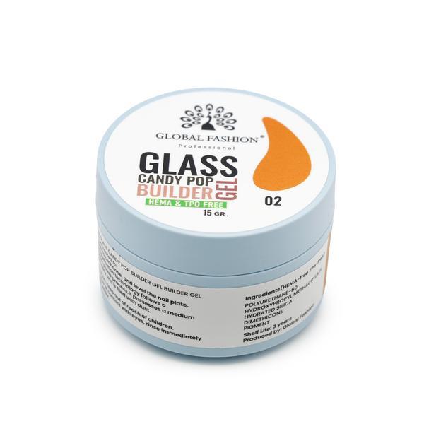 Gel pentru modelarea unghiilor 15 gr, Glass Candy Pop Builder Gel 02
