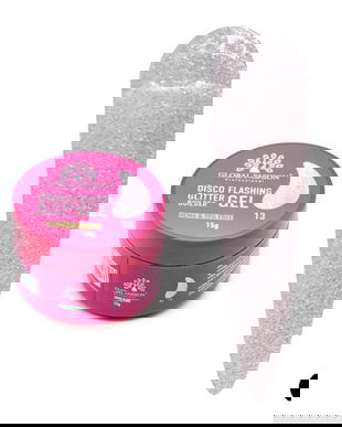 Gel pentru modelarea unghiilor 15 gr, Disco Flashing Glitter Builder Gel 13