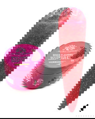 Gel pentru modelarea unghiilor 15 gr, Disco Flashing Glitter Builder Gel 08