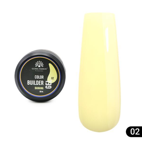 Gel pentru modelarea unghiilor 50 g, Color Builder Gel 02- Banana