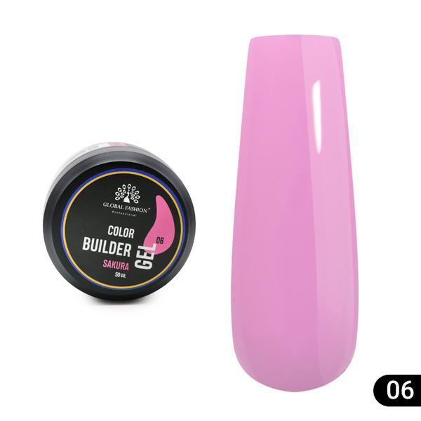 Gel pentru modelarea unghiilor 50 g, Color Builder Gel 06- Sakura