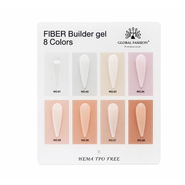 Gel pentru modelarea unghiilor 15 gr, Fiber Builder Gel 08