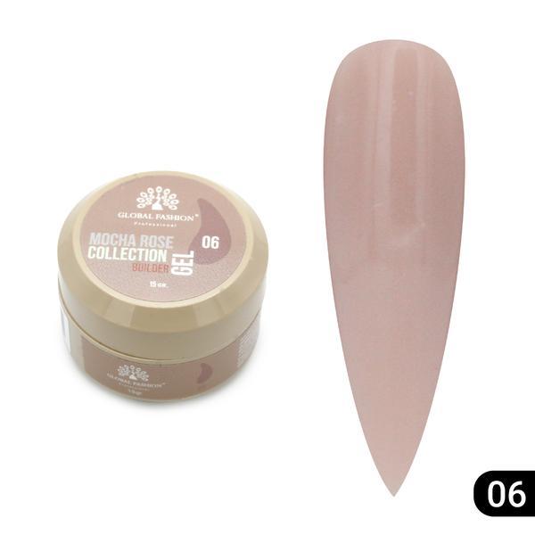 Gel pentru modelarea unghiilor 15 gr, Mocha Rose Builder Gel 06