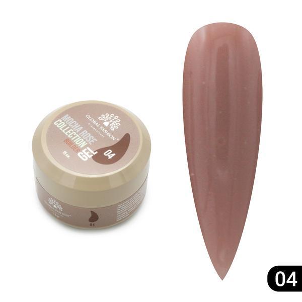 Gel pentru modelarea unghiilor 15 gr, Mocha Rose Builder Gel 04
