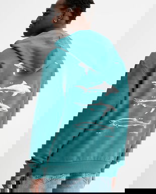 Hugo Blue hanorac de bumbac Noutilex