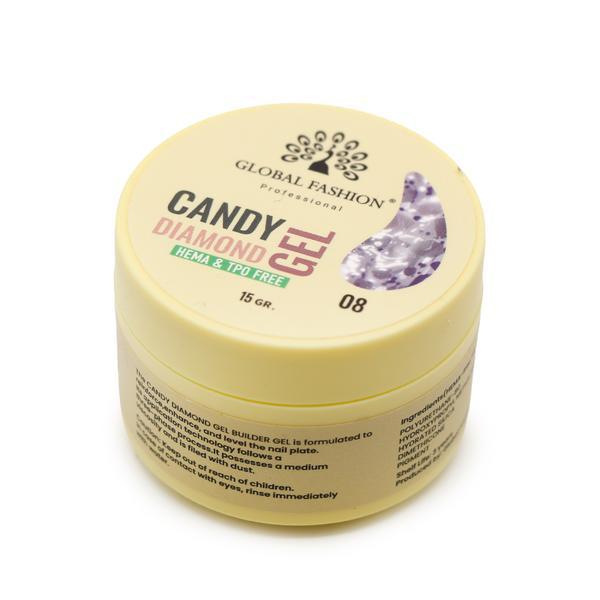 Gel pentru modelarea unghiilor 15 gr, Diamond Builder Gel 08