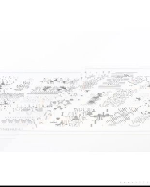 Matrita pentru stampila unghii de Anul Nou #04, Global Fashion, L38, 12,5*6,5 cm