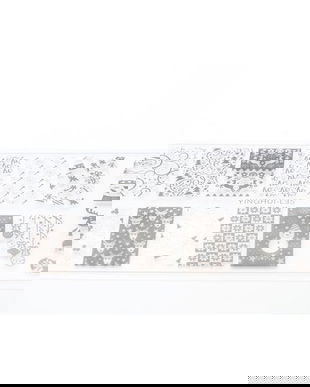 Matrita pentru stampila unghii de Anul Nou #06, Global Fashion, L35, 12,5*6,5 cm