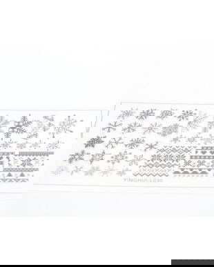 Matrita pentru stampila unghii de Anul Nou #01, Global Fashion, L030, 12,5*6,5 cm