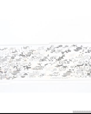 Matrita pentru stampila unghii de Anul Nou #14, Global Fashion, L025, 12,5*6,5 cm