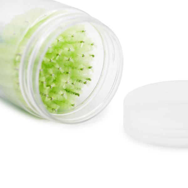 Set de 100 periuțe pentru extensii de gene, verzi