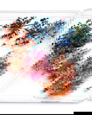 Decor pentru unghii, flori uscate D25