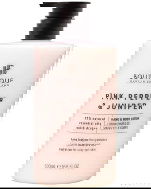 Lotiune pentru Maini si Corp cu Parfum de Piper Roz si Ienupar - Boutique Body Wash, 500 ml
