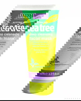 Masca pentru fata pentru curatare profunda, cu extract de arbore de ceai Australian x 100ml., Beauty Formulas