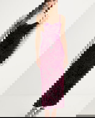 Guess rochie de catifea