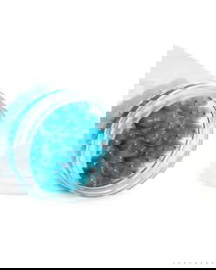 Set de 50 periuțe pentru extensii de gene, turcoaz