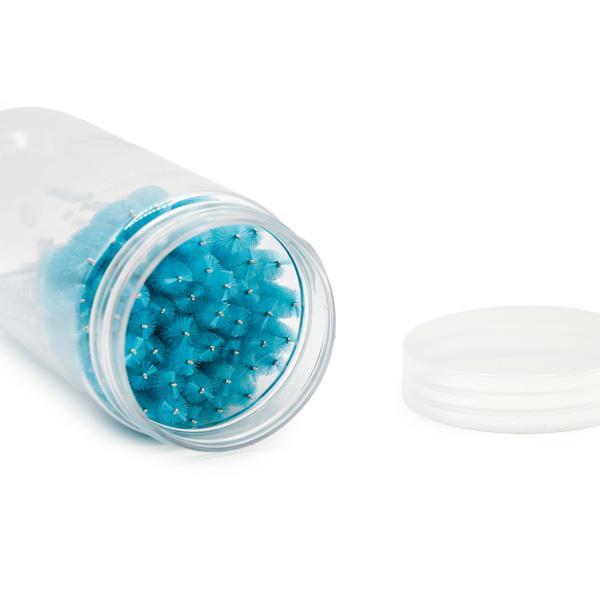 Set de 50 periuțe pentru extensii de gene, turcoaz