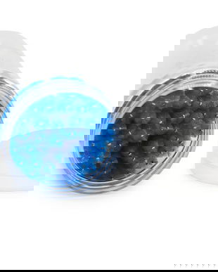 Set de 50 periuțe pentru extensii de gene, albastre