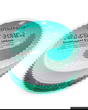 Mască hidrogel pentru ochi cu aloe vera, hidratantă și pentru fermitate, 60 bucăți