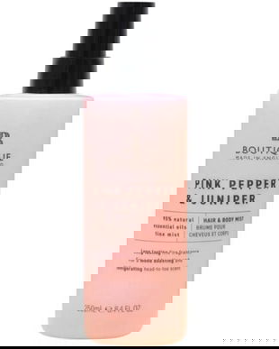 Spray pentru Par si Corp cu Parfum de Piper Roz si Ienupar - Boutique Hair &amp; Body Mist, 250 ml