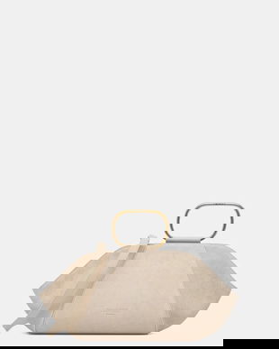 Twinset geantă de mână din piele întoarsă