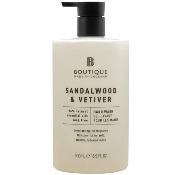Sapun Lichid cu Parfum de Lemn de Santal si Vetiver - Boutique Hand Wash, 500 ml