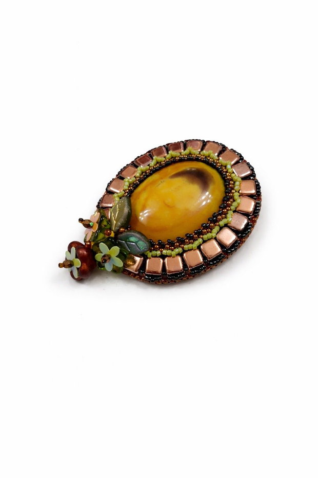 Brosa eleganta Honey&Amber