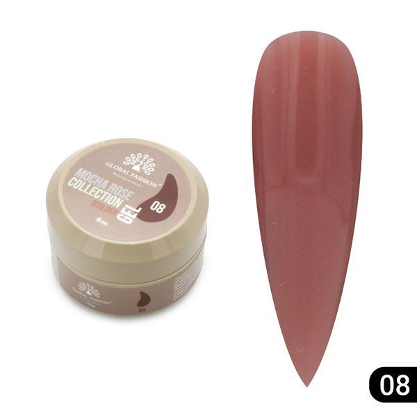 Gel pentru modelarea unghiilor 15 gr, Mocha Rose Builder Gel 08