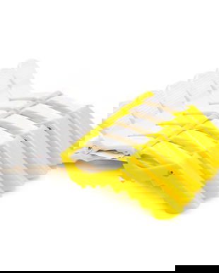 Clame pentru păr, 6 bucăți, alb+galben