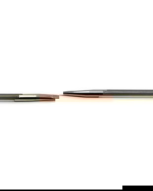 Pensulă pentru decor unghii dublă, Global Fashion (scurtă 7 mm, ovală 6 mm)