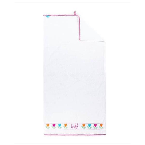 Prosop de baie pentru copii, bumbac premium, ALB, 70X130