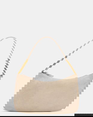 Twinset geantă de mână din piele întoarsă