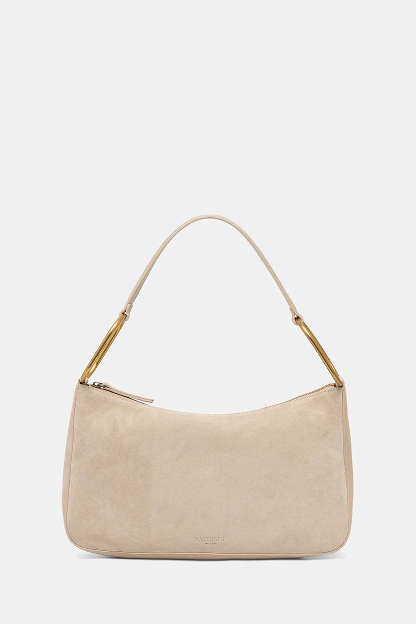 Twinset geantă de mână din piele întoarsă