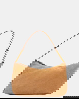 Twinset geantă de mână din piele întoarsă