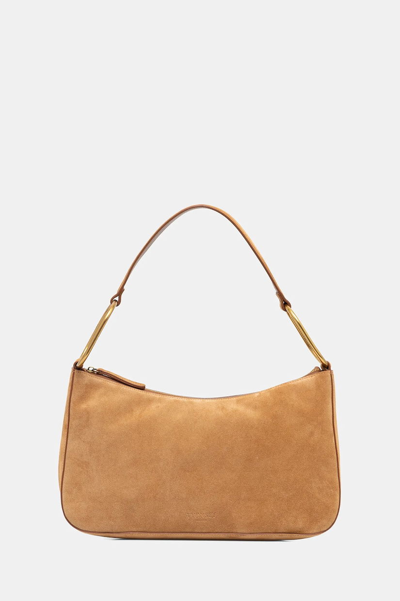 Twinset geantă de mână din piele întoarsă