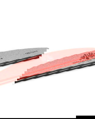 Pila buffer pentru unghii, granulatie 100/100, culoare coral