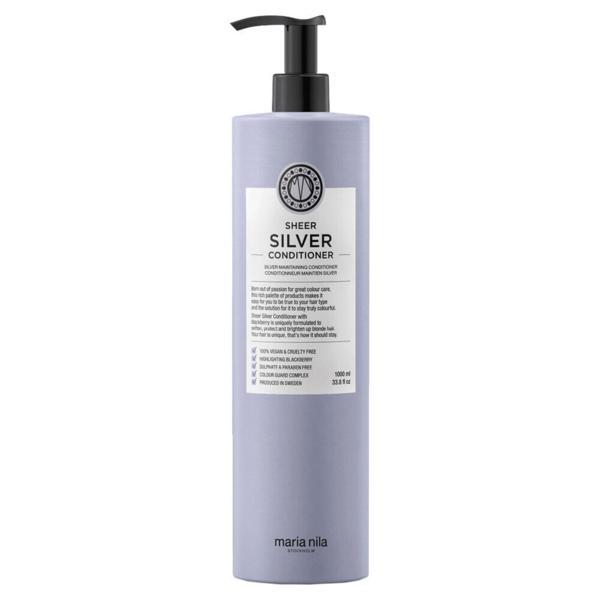 Balsam pentru par hidratant Maria Nila, Sheer Silver, Fără parabeni, 1000 ml