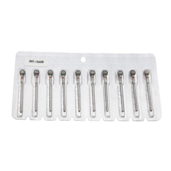 Capăt de freză de diamant pentru cuticule, bilă, br&acirc;u albastru, 001/060B