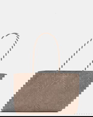 Calvin Klein geantă de mână din piele întoarsă