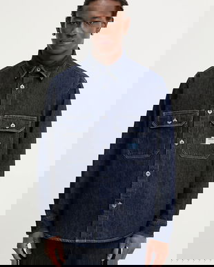 HUGO Blue cămașă jeans Ebolt Ebolt