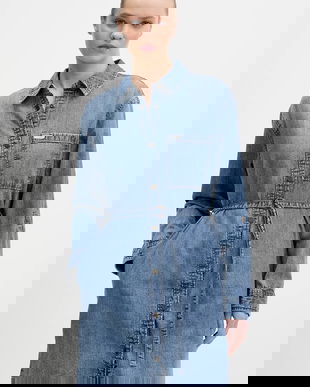 Guess Jeans rochie din bumbac