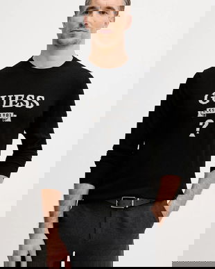 Guess pulover din amestec de mătase HAMMOND