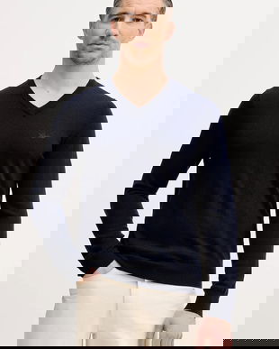 Guess pulover din amestec de mătase DAREN