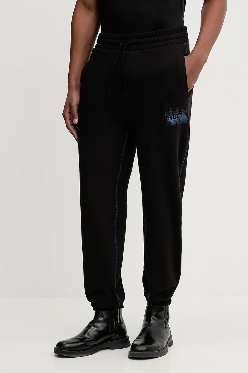 HUGO Blue pantaloni de trening din bumbac Notharos