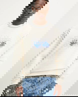 HUGO Blue hanorac de bumbac Nothalic