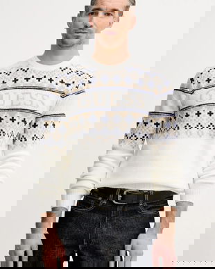 Guess pulover din amestec de lână